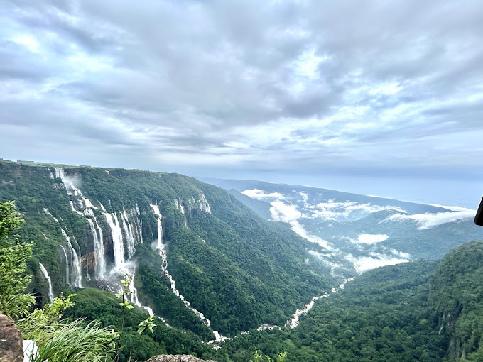 NOHSNGITHIANG FALLS: The Seven Sisters of Cherrapunji